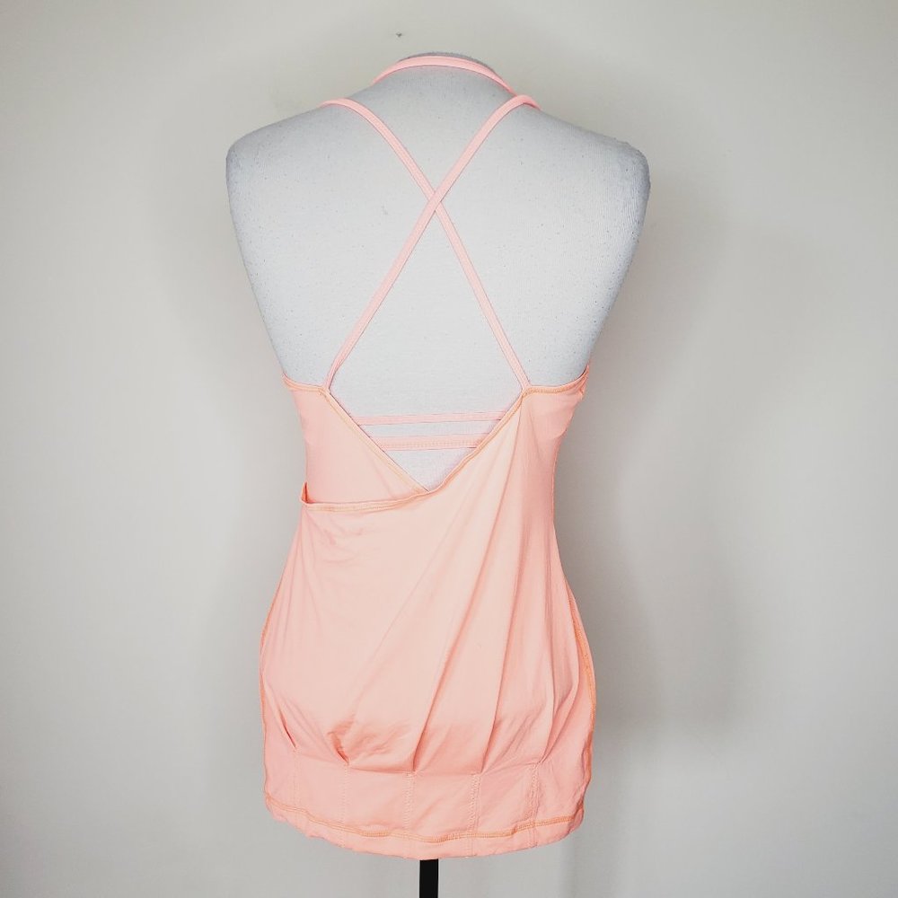LULULEMON Flow & Go Neon Coral Strappy Tank Top - Picture 6 of 13